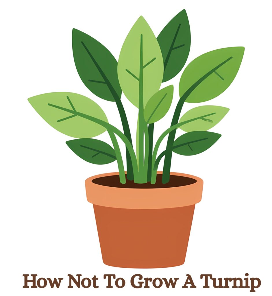 A drawn picture of a pot with a green plant growing